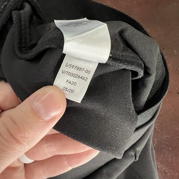 Athleta Venice Pintuck Ankle Pants Pull On Black High Rise 597887 Size Large - Picture 10 of 11